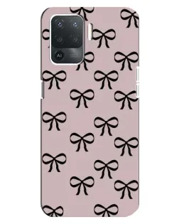 Чохол для OPPO Reno 5 Lite з картинкою «Чорні бантики»