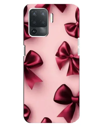 Чохол для OPPO Reno 5 Lite з картинкою «Бордовий атлас»