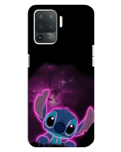 Чехол для OPPO Reno 5 Lite с картинкой «Неоновый Stitch»