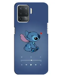 Чехол для OPPO Reno 5 Lite с картинкой «Музыкальный Stitch»