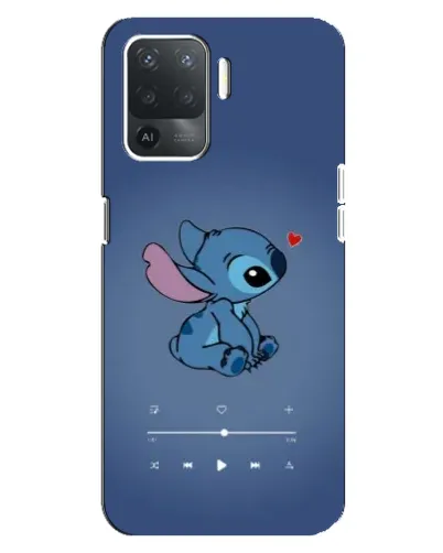 Чехол для OPPO Reno 5 Lite с картинкой «Музыкальный Stitch»
