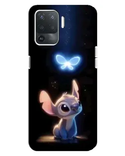 Чехол для OPPO Reno 5 Lite с картинкой «Сияющий Стич»