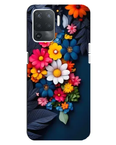 Чохол для OPPO Reno 5 Lite з картинкою «Квіткова феєрія»