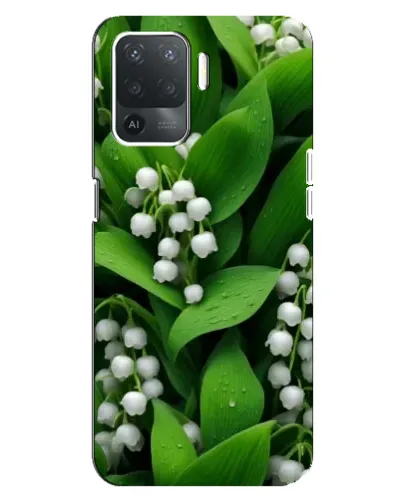 Чохол для OPPO Reno 5 Lite з картинкою «Конвалії в зелені»