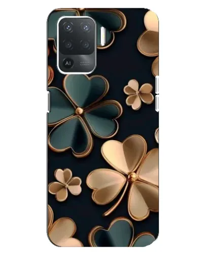 Чохол для OPPO Reno 5 Lite з картинкою «Конюшина в золоті»