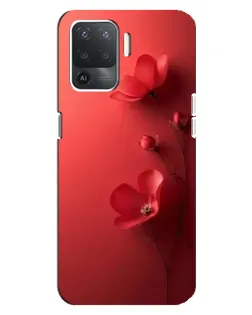 Чохол для OPPO Reno 5 Lite з картинкою «Макові суцвіття»