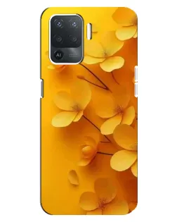 Чохол для OPPO Reno 5 Lite з картинкою «Золоті пелюстки»