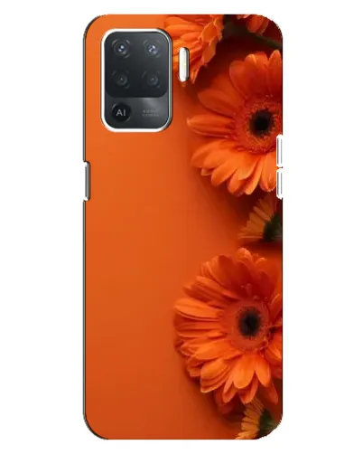 Чохол для OPPO Reno 5 Lite з картинкою «Помаранчеві гербери»