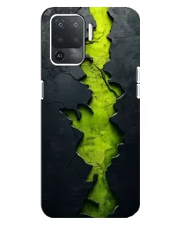 Чехол для OPPO Reno 5 Lite с картинкой «Салатовый разлом скалы» Чехол для OPPO Reno 5 Lite с картинкой «Салатовый разлом скалы»