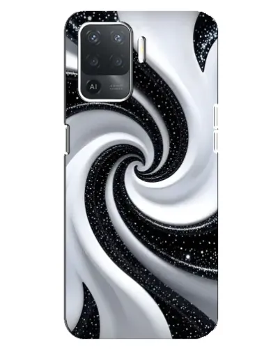 Чехол для OPPO Reno 5 Lite с картинкой «Черно-белая спираль» Чехол для OPPO Reno 5 Lite с картинкой «Черно-белая спираль»
