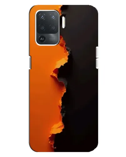 Чехол для OPPO Reno 5 Lite с картинкой «Оранжевый разлом» Чехол для OPPO Reno 5 Lite с картинкой «Оранжевый разлом»
