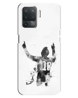 Чехол для OPPO Reno 5 Lite с картинкой «Черно-белый силуэт Месси» Чехол для OPPO Reno 5 Lite с картинкой «Черно-белый силуэт Месси»