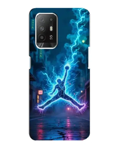 Чехол для OPPO Reno 5z с картинкой «Jordan Gold Jumpman»
