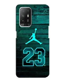Чехол для OPPO Reno 5z с картинкой «Jordan Cyan 23»