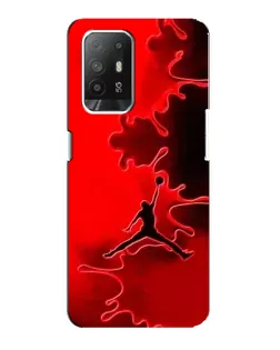 Чехол для OPPO Reno 5z с картинкой «Jordan Red Smoke»