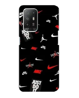 Чехол для OPPO Reno 5z с картинкой «Nike Mix Pattern»