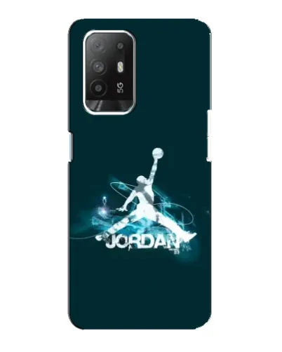 Чехол для OPPO Reno 5z с картинкой «Jordan Blue Fire»
