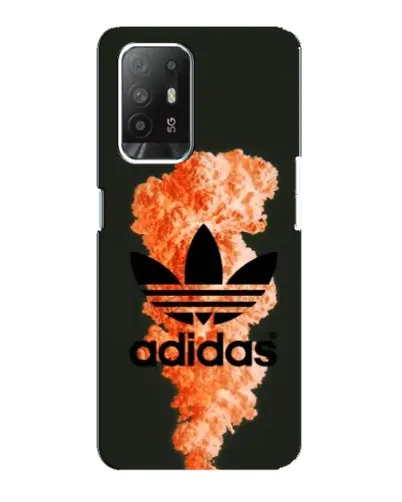 Чехол для OPPO Reno 5z с картинкой «Оранжевый дым Adidas» Чехол для OPPO Reno 5z с картинкой «Оранжевый дым Adidas»