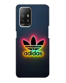 Чехол для OPPO Reno 5z с картинкой «Неоновый Adidas»