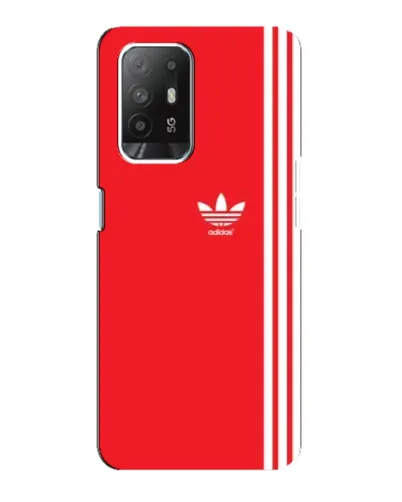 Чехол для OPPO Reno 5z с картинкой «Красный минимализм Adidas» Чехол для OPPO Reno 5z с картинкой «Красный минимализм Adidas»