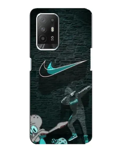 Чехол для OPPO Reno 5z с картинкой «Спортивный арт Nike»