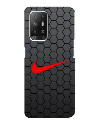 Чехол для OPPO Reno 5z с картинкой «Nike — карбоновая сетка»