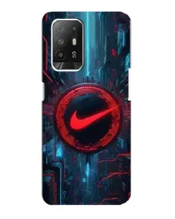 Чехол для OPPO Reno 5z с картинкой «Техногенный стиль Nike»