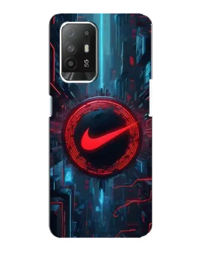 Чехол для OPPO Reno 5z с картинкой «Техногенный стиль Nike»