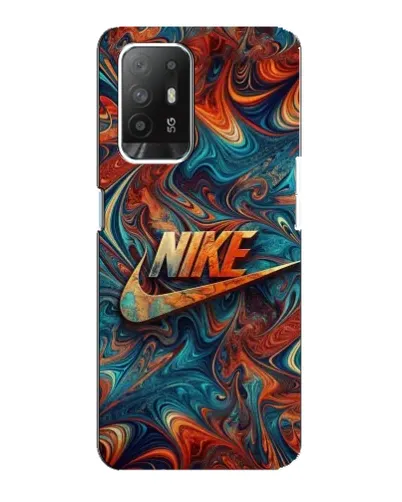 Чехол для OPPO Reno 5z с картинкой «Nike в абстракции»