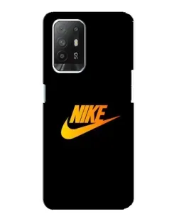 Чехол для OPPO Reno 5z с картинкой «Золотой логотип Nike»
