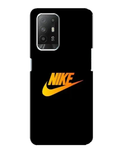 Чехол для OPPO Reno 5z с картинкой «Золотой логотип Nike»
