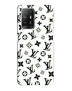 Чехол для OPPO Reno 5z с картинкой «Монохромный хаос LV»