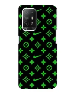 Чехол для OPPO Reno 5z с картинкой «Неоновый принт LV»