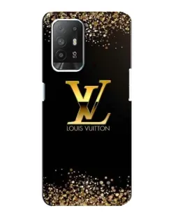 Чехол для OPPO Reno 5z с картинкой «LV — золотые искры»