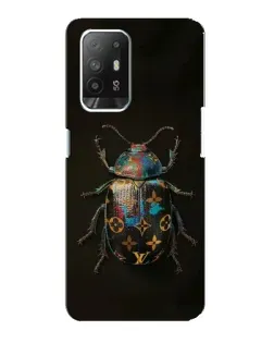 Чехол для OPPO Reno 5z с картинкой «LV — мраморный принт»