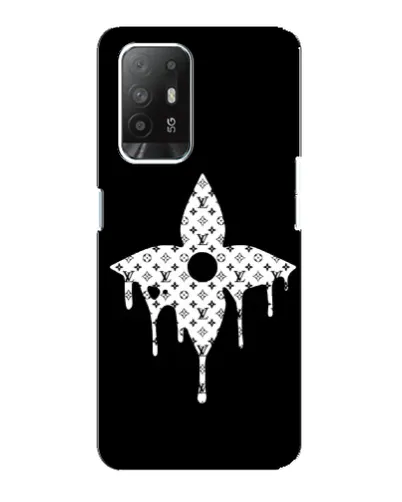 Чехол для OPPO Reno 5z с картинкой «Цветочная монограмма» Чехол для OPPO Reno 5z с картинкой «Цветочная монограмма»