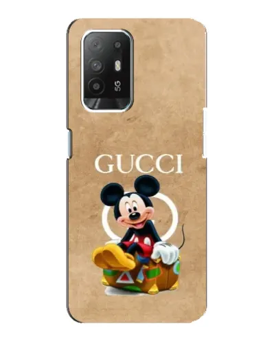 Чехол для OPPO Reno 5z с картинкой «Микки Маус Gucci — крафт»