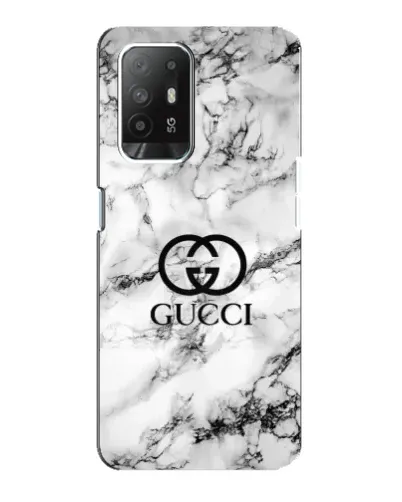 Чехол для OPPO Reno 5z с картинкой «Gucci — мраморный шик»