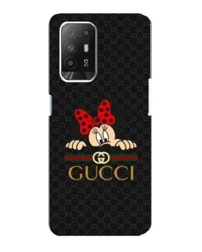 Чехол для OPPO Reno 5z с картинкой «Минни Маус Gucci — черный»