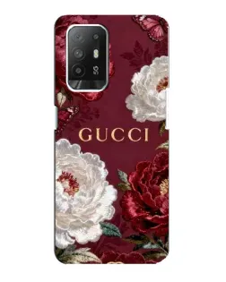Чохол для OPPO Reno 5z з картинкою «Gucci — бордові троянди» Чохол для OPPO Reno 5z з картинкою «Gucci — бордові троянди»