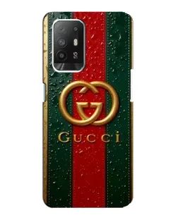 Чохол для OPPO Reno 5z з картинкою «Gucci — фірмова смуга та золото» Чохол для OPPO Reno 5z з картинкою «Gucci — фірмова смуга та золото»
