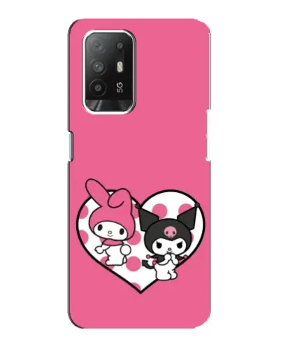 Чехол для OPPO Reno 5z с картинкой «Kuromi и My Melody» Чехол для OPPO Reno 5z с картинкой «Kuromi и My Melody»