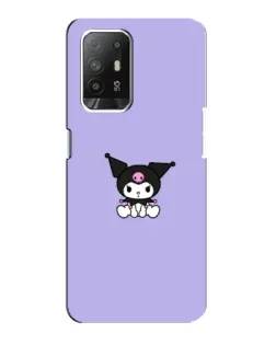 Чехол для OPPO Reno 5z с картинкой «Kuromi — фиолетовый минимализм»