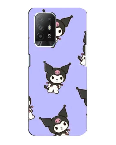 Чехол для OPPO Reno 5z с картинкой «Паттерн с Kuromi» Чехол для OPPO Reno 5z с картинкой «Паттерн с Kuromi»