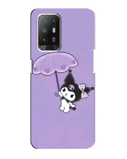 Чехол для OPPO Reno 5z с картинкой «Kuromi с зонтиком»