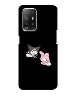 Чехол для OPPO Reno 5z с картинкой «My Melody и Kuromi»