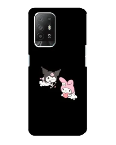 Чехол для OPPO Reno 5z с картинкой «My Melody и Kuromi» Чехол для OPPO Reno 5z с картинкой «My Melody и Kuromi»