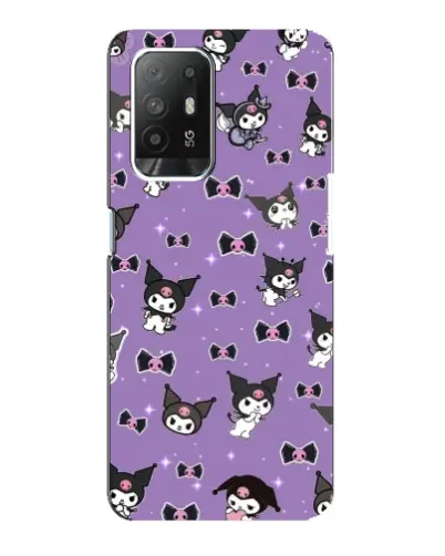Чехол для OPPO Reno 5z с картинкой «Kuromi — паттерн» Чехол для OPPO Reno 5z с картинкой «Kuromi — паттерн»