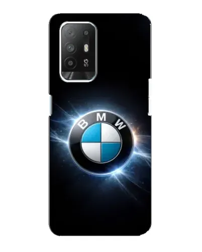 Чехол для OPPO Reno 5z с картинкой «BMW — неоновое сияние»