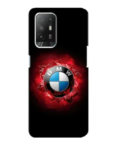 Чехол для OPPO Reno 5z с картинкой «Логотип BMW — вспышка»